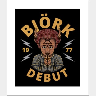 Bjork - Debut 1977 // Original Illustration Fan Art Designs Posters and Art